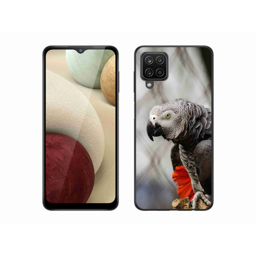 Gelový kryt mmCase na Samsung Galaxy A12 - papoušek žako 3