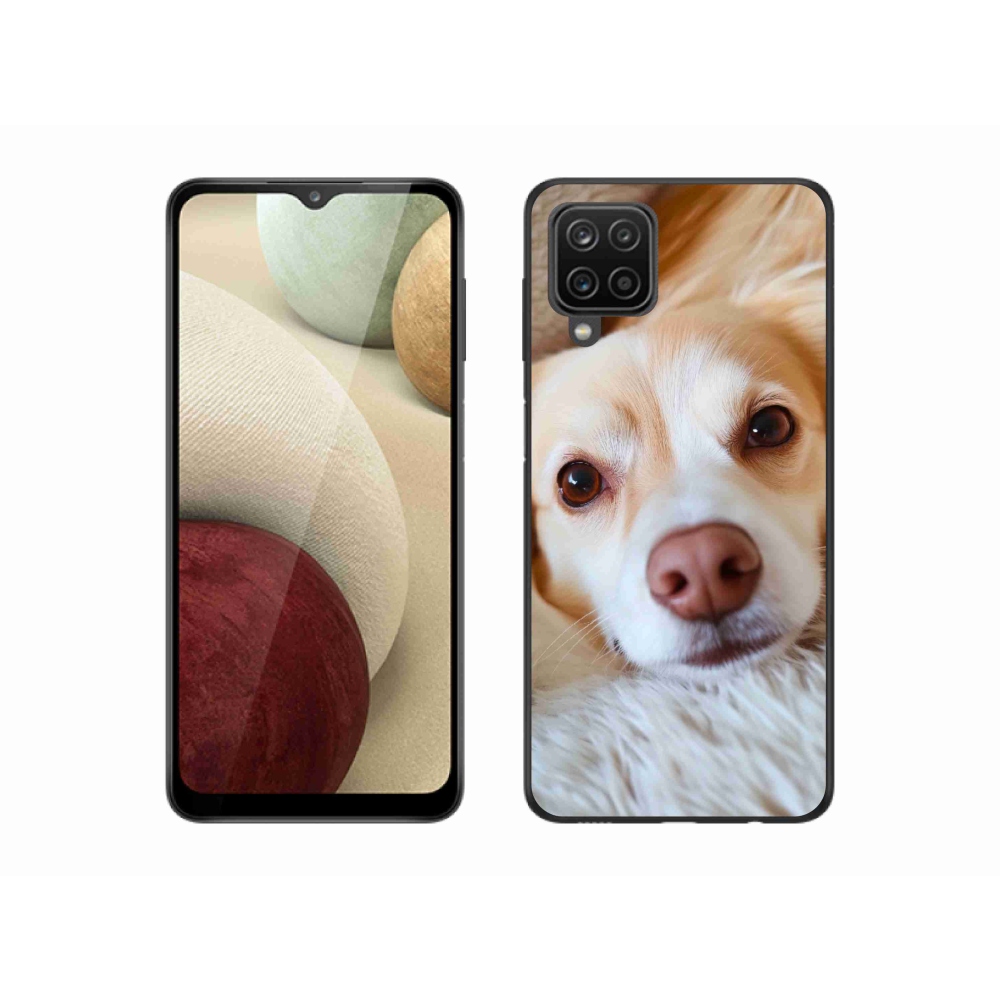Gelový kryt mmCase na Samsung Galaxy A12 - Roztomilá čivava