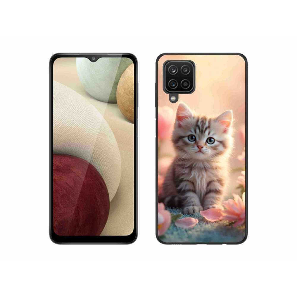 Gelový kryt mmCase na Samsung Galaxy A12 - roztomilé kotě 8