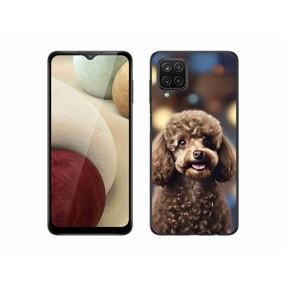 Gelový kryt mmCase na Samsung Galaxy A12 - roztomilý pudl