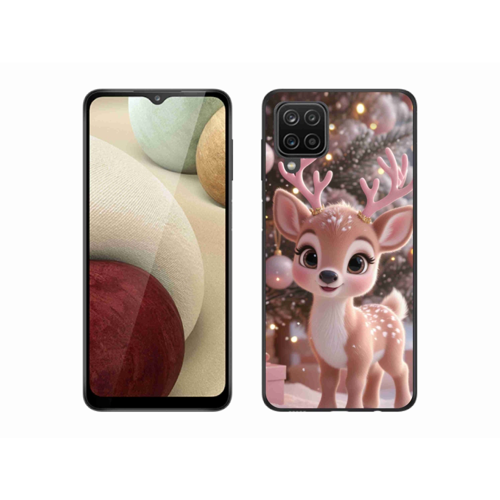 Gelový kryt mmCase na Samsung Galaxy A12 - roztomilý sob