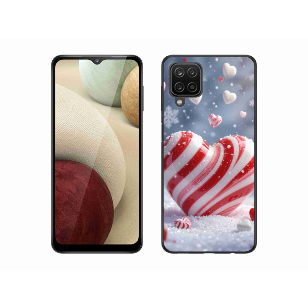 Gelový kryt mmCase na Samsung Galaxy A12 - sladké srdce
