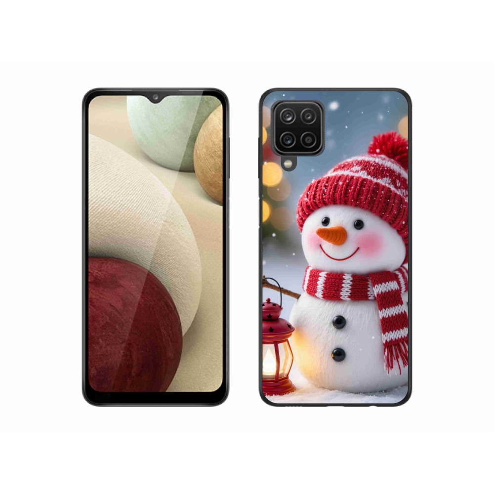 Gelový kryt mmCase na Samsung Galaxy A12 - sněhulák 2