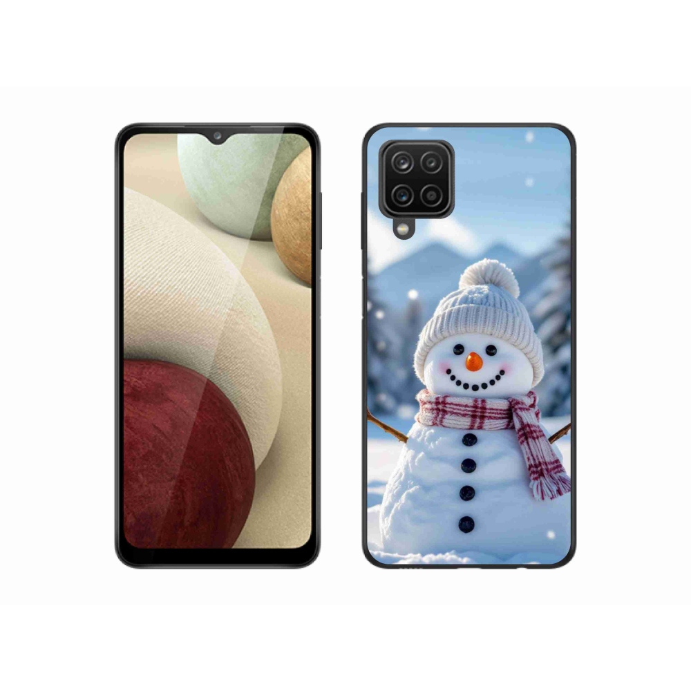 Gelový kryt mmCase na Samsung Galaxy A12 - sněhulák 3