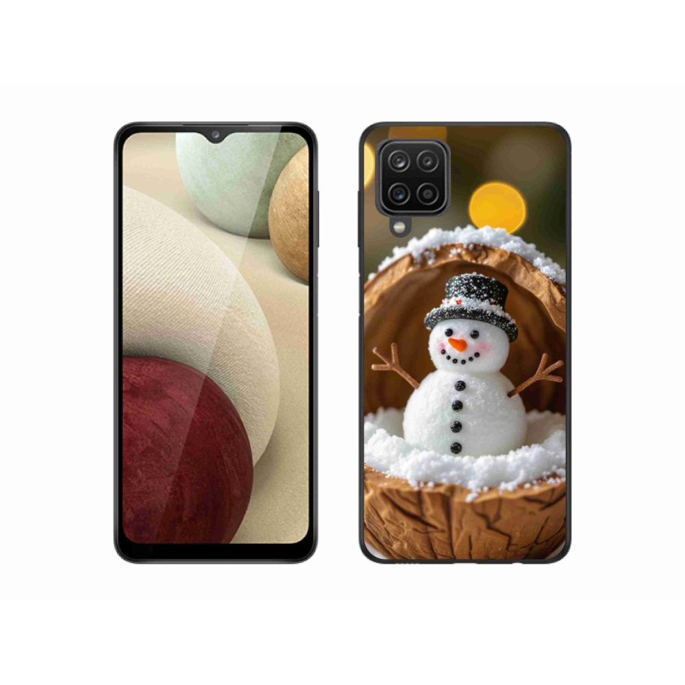 Gelový kryt mmCase na Samsung Galaxy A12 - sněhulák 4