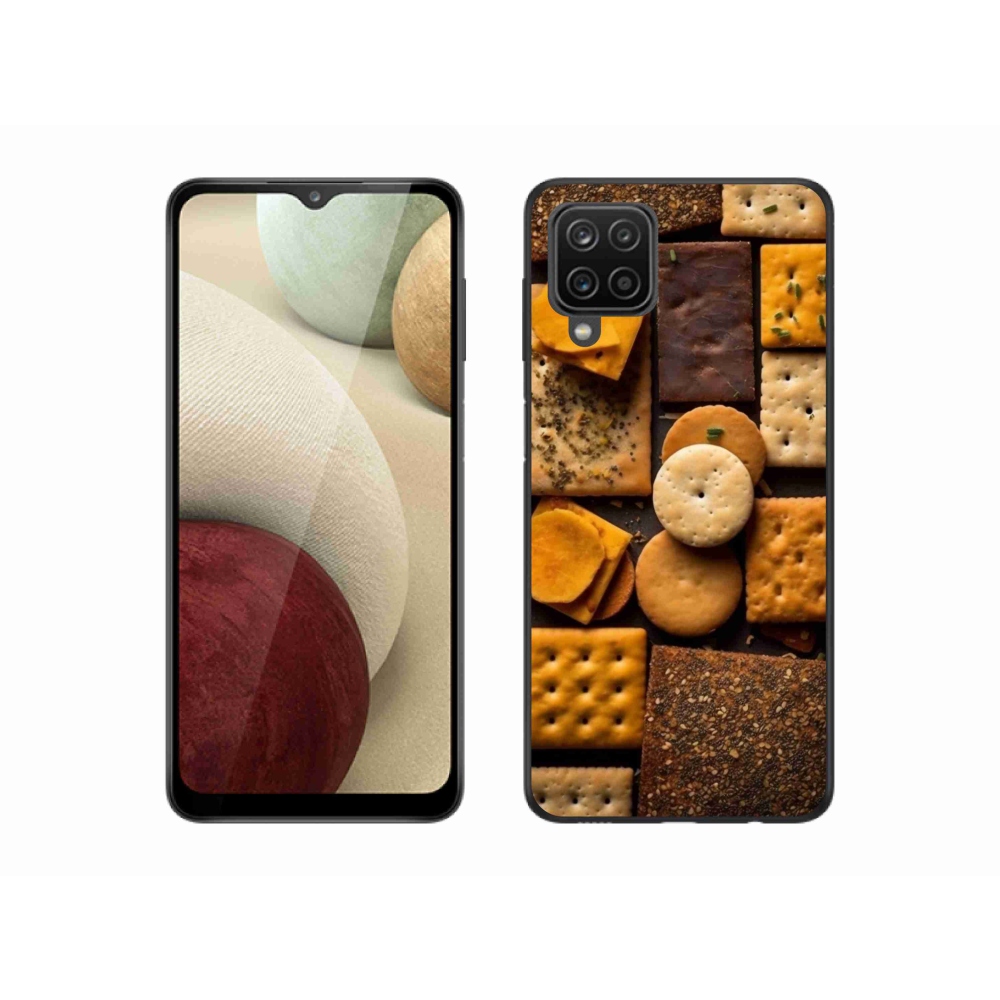 Gelový kryt mmCase na Samsung Galaxy A12 - sušenky