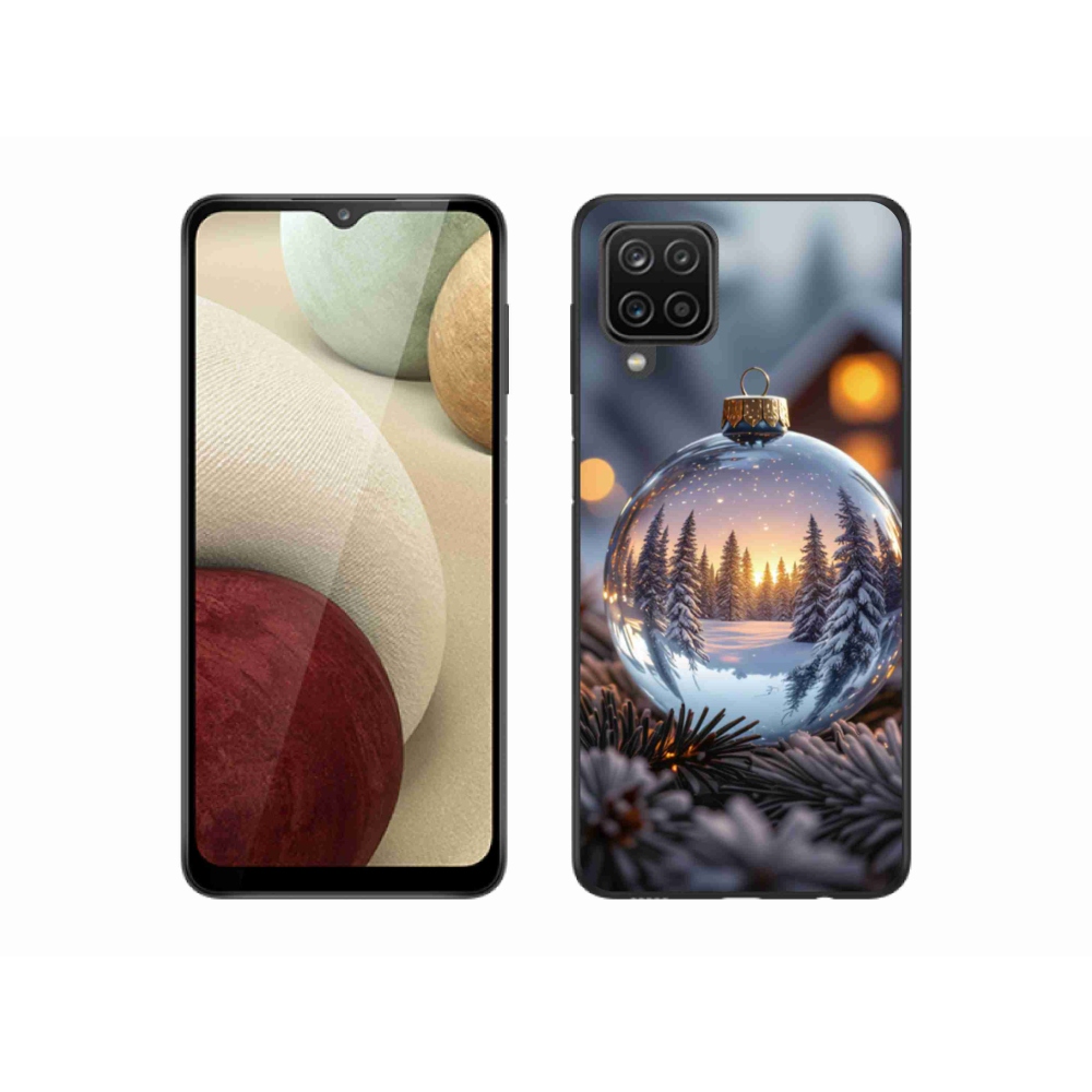 Gelový kryt mmCase na Samsung Galaxy A12 - vánoční ozdoba