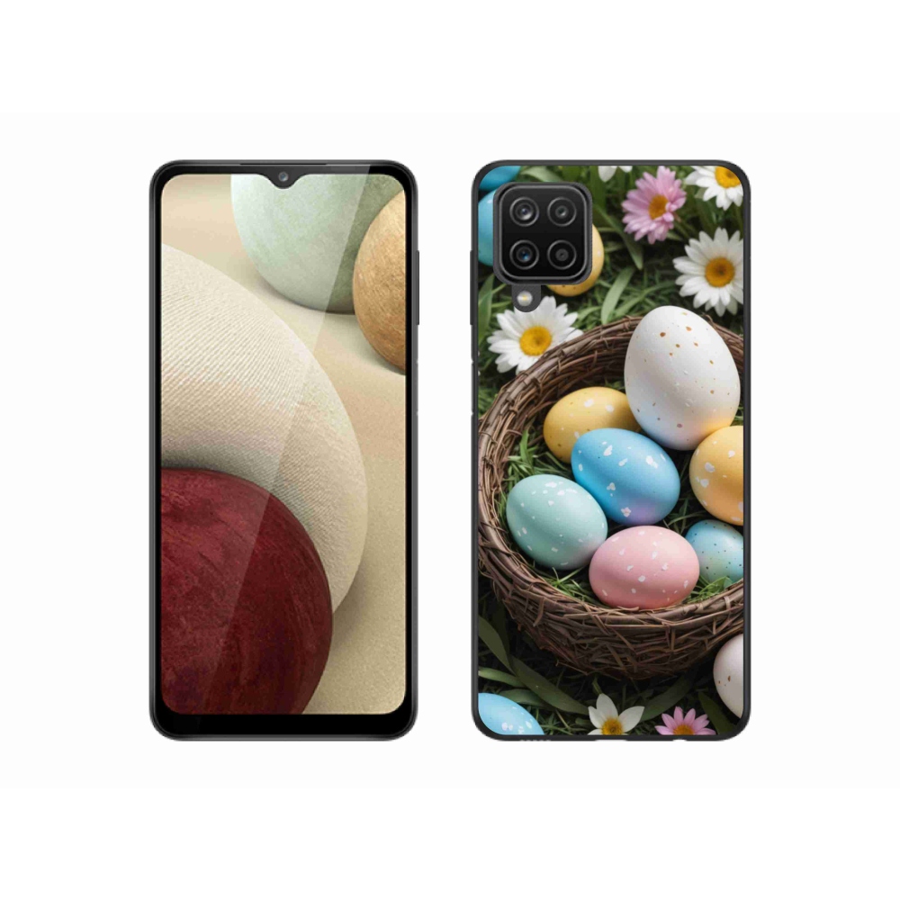 Gelový kryt mmCase na Samsung Galaxy A12 - velikonoční vajíčka 2
