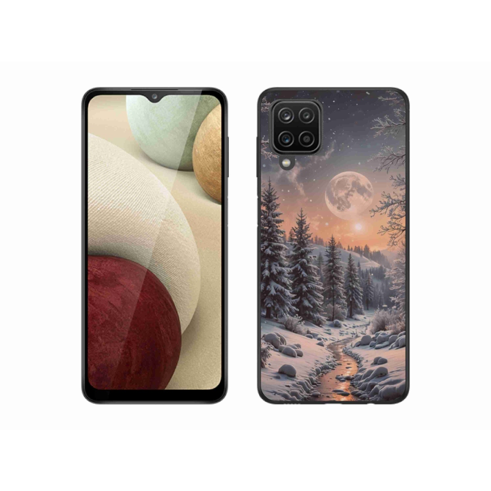 Gelový kryt mmCase na Samsung Galaxy A12 - zimní krajina 2
