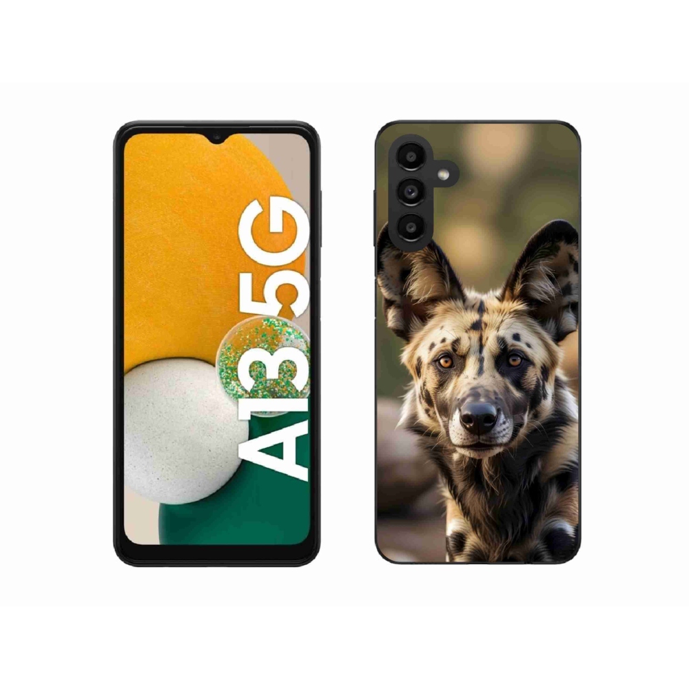 Gelový kryt mmCase na Samsung Galaxy A13 5G - africký divoký pes
