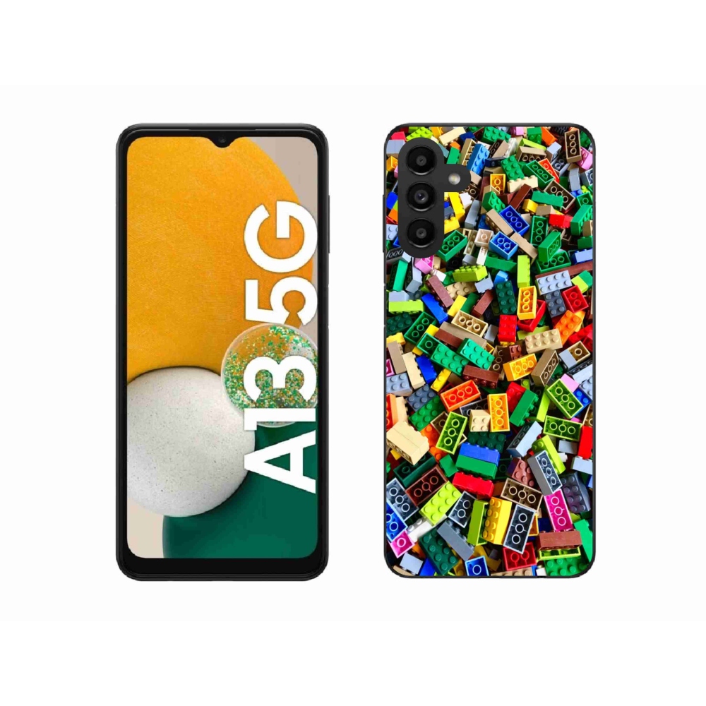 Gelový kryt mmCase na Samsung Galaxy A13 5G - barevné stavební kostky