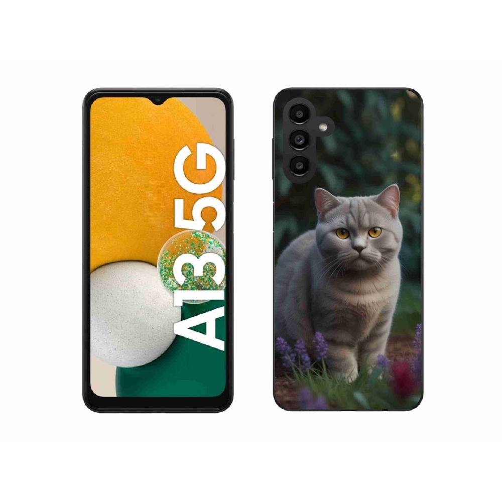 Gelový kryt mmCase na Samsung Galaxy A13 5G - britská kočka
