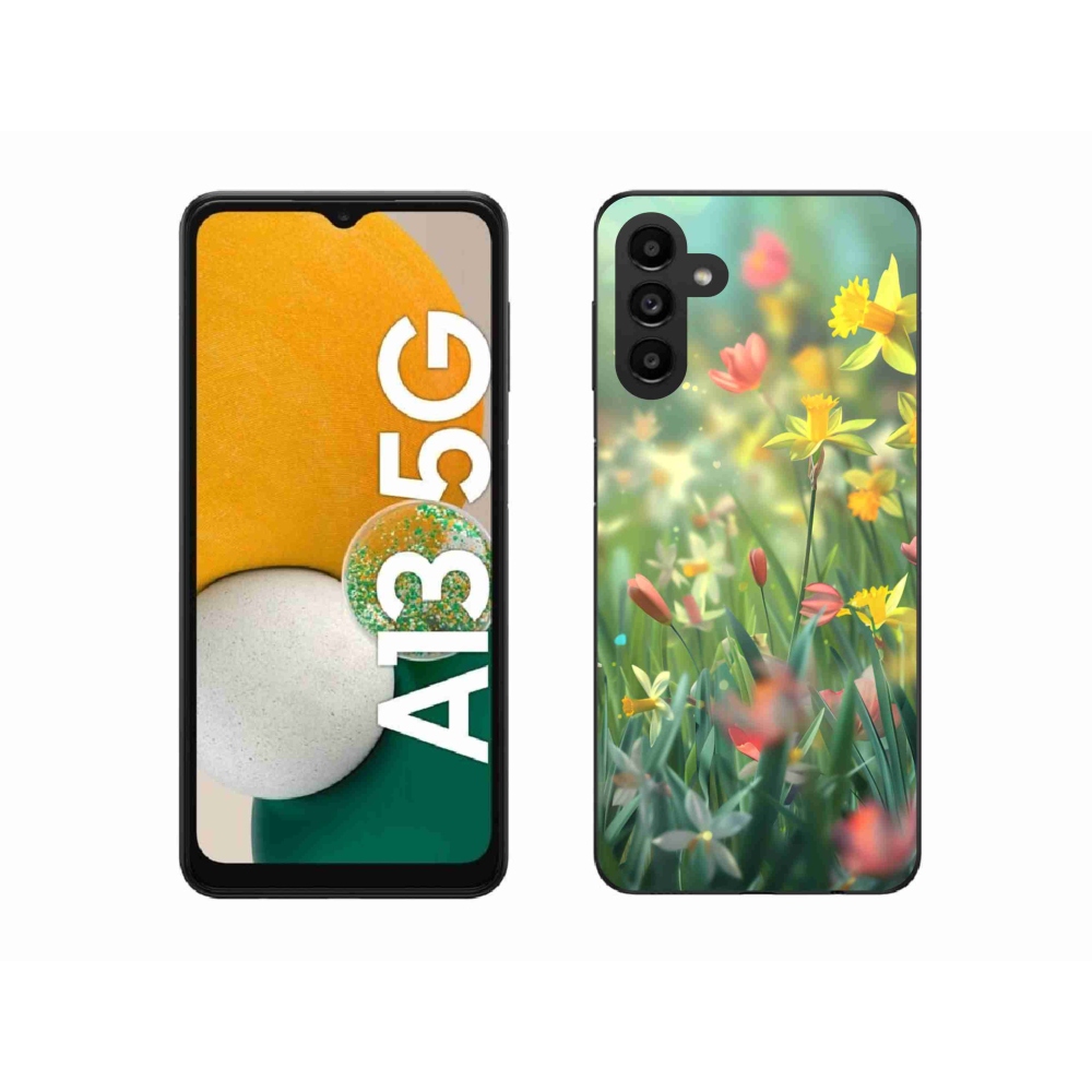 Gelový kryt mmCase na Samsung Galaxy A13 5G - jarní květy