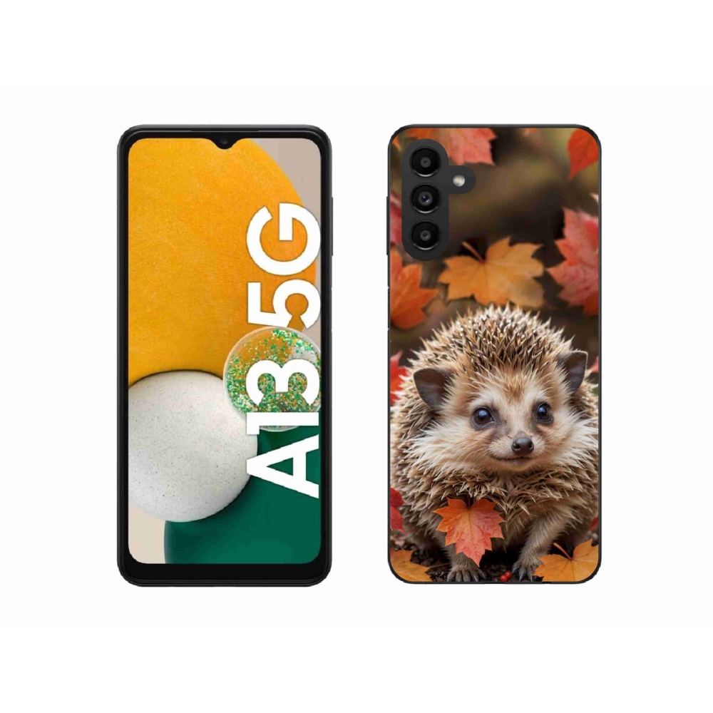 Gelový kryt mmCase na Samsung Galaxy A13 5G - ježek v listí