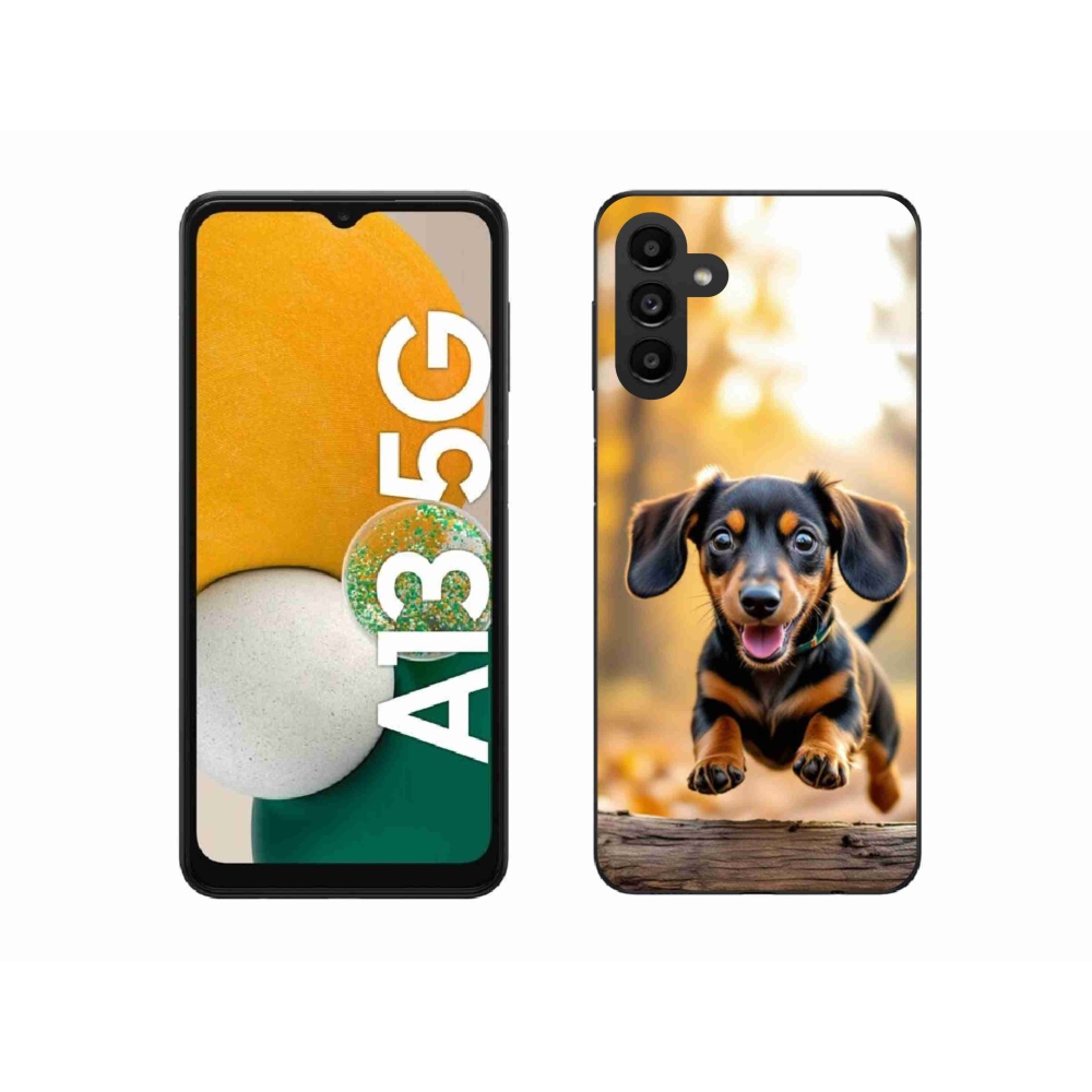 Gelový kryt mmCase na Samsung Galaxy A13 5G - jezevčík 2