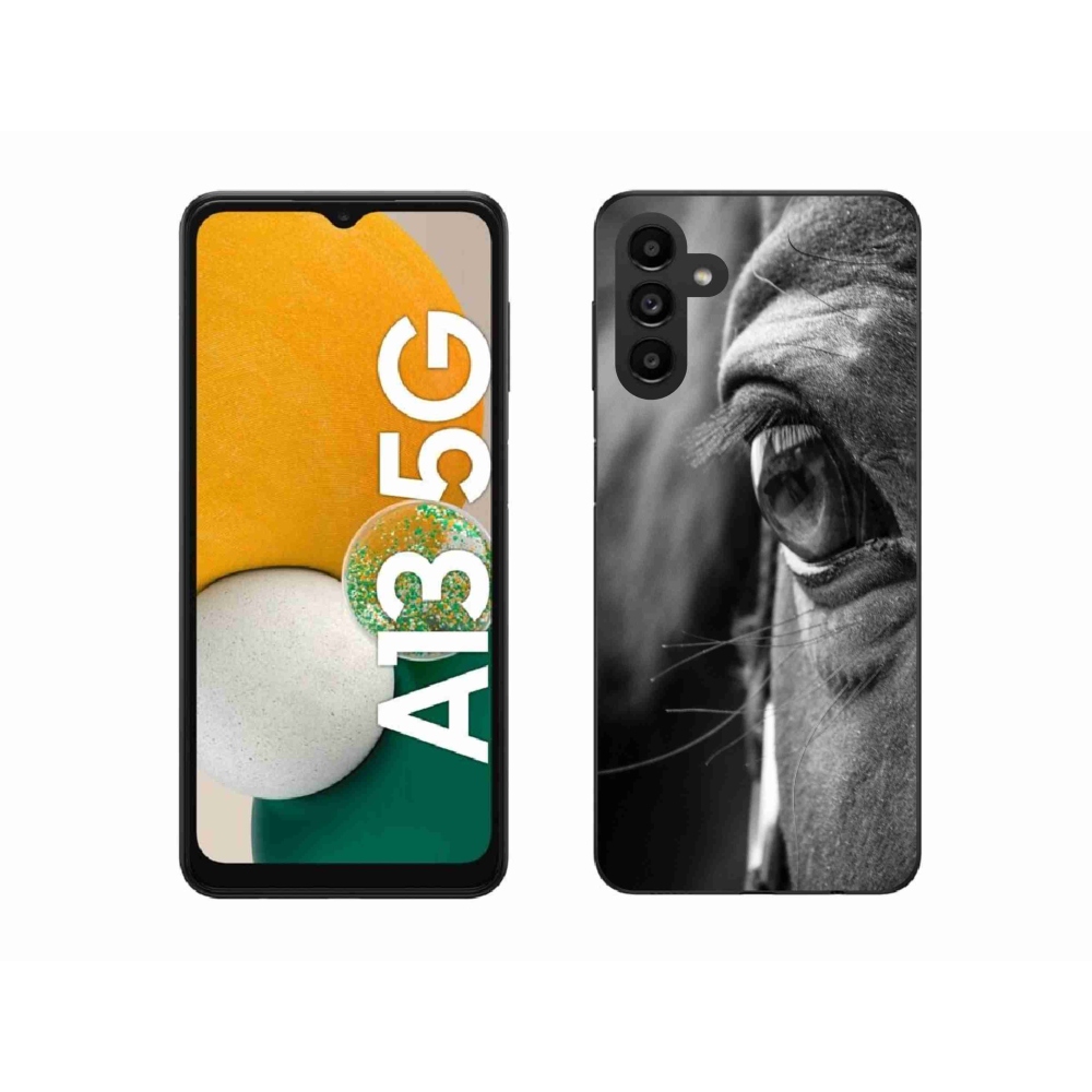 Gelový kryt mmCase na Samsung Galaxy A13 5G - koňský pohled