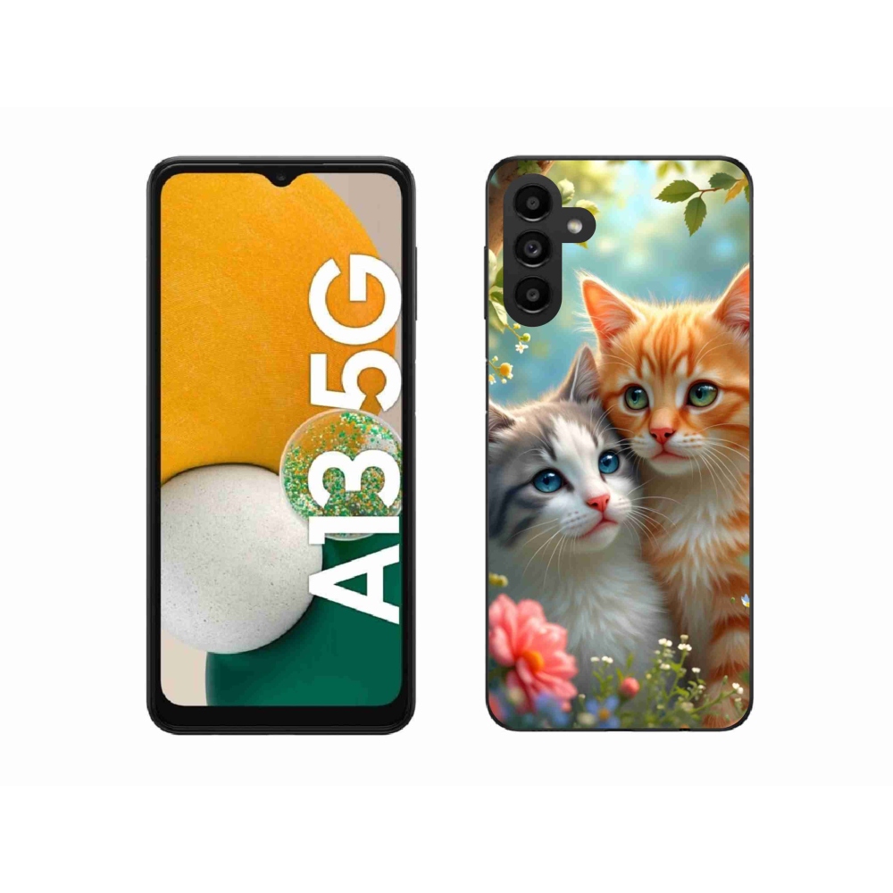 Gelový kryt mmCase na Samsung Galaxy A13 5G - kočičí láska 2