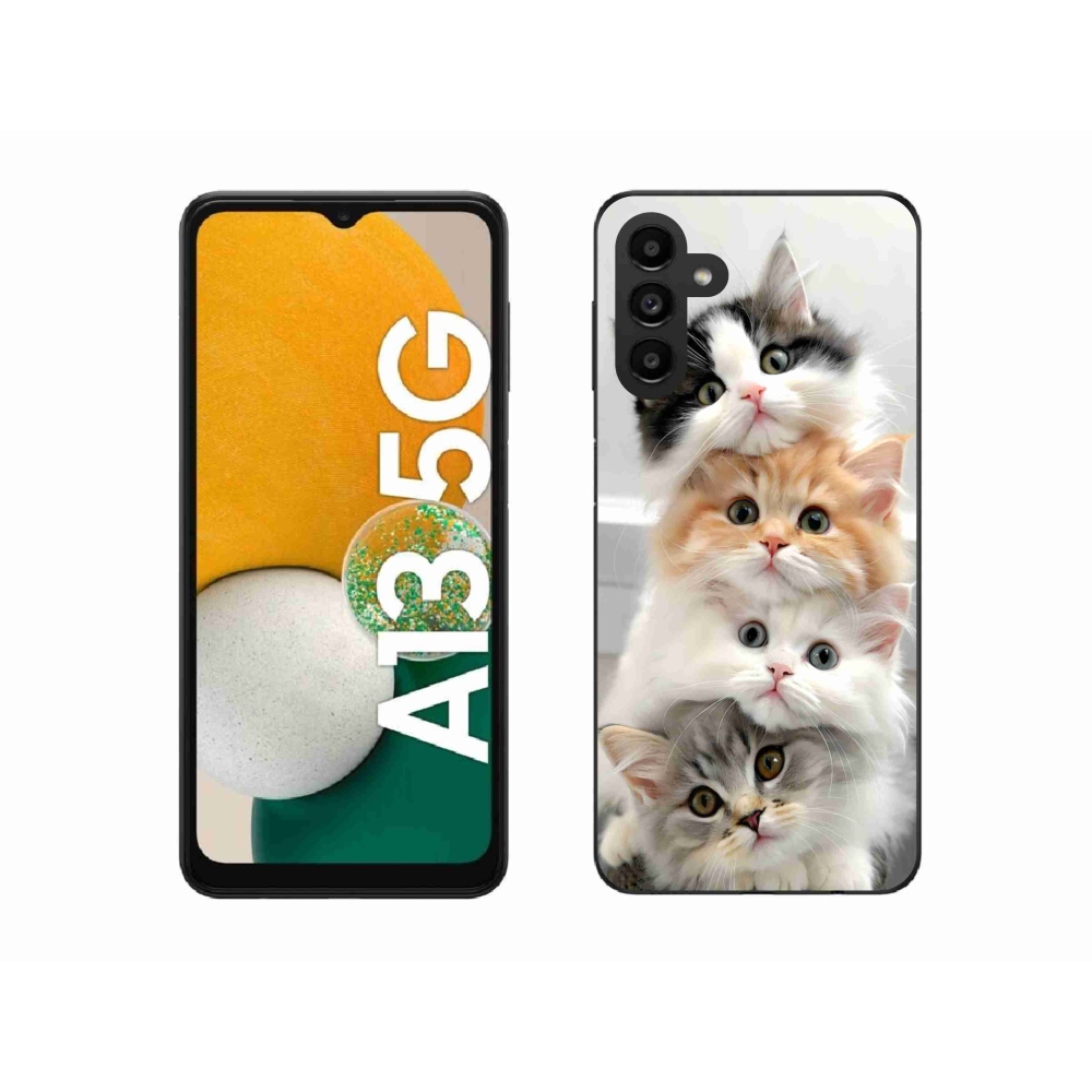 Gelový kryt mmCase na Samsung Galaxy A13 5G - kočičí parta