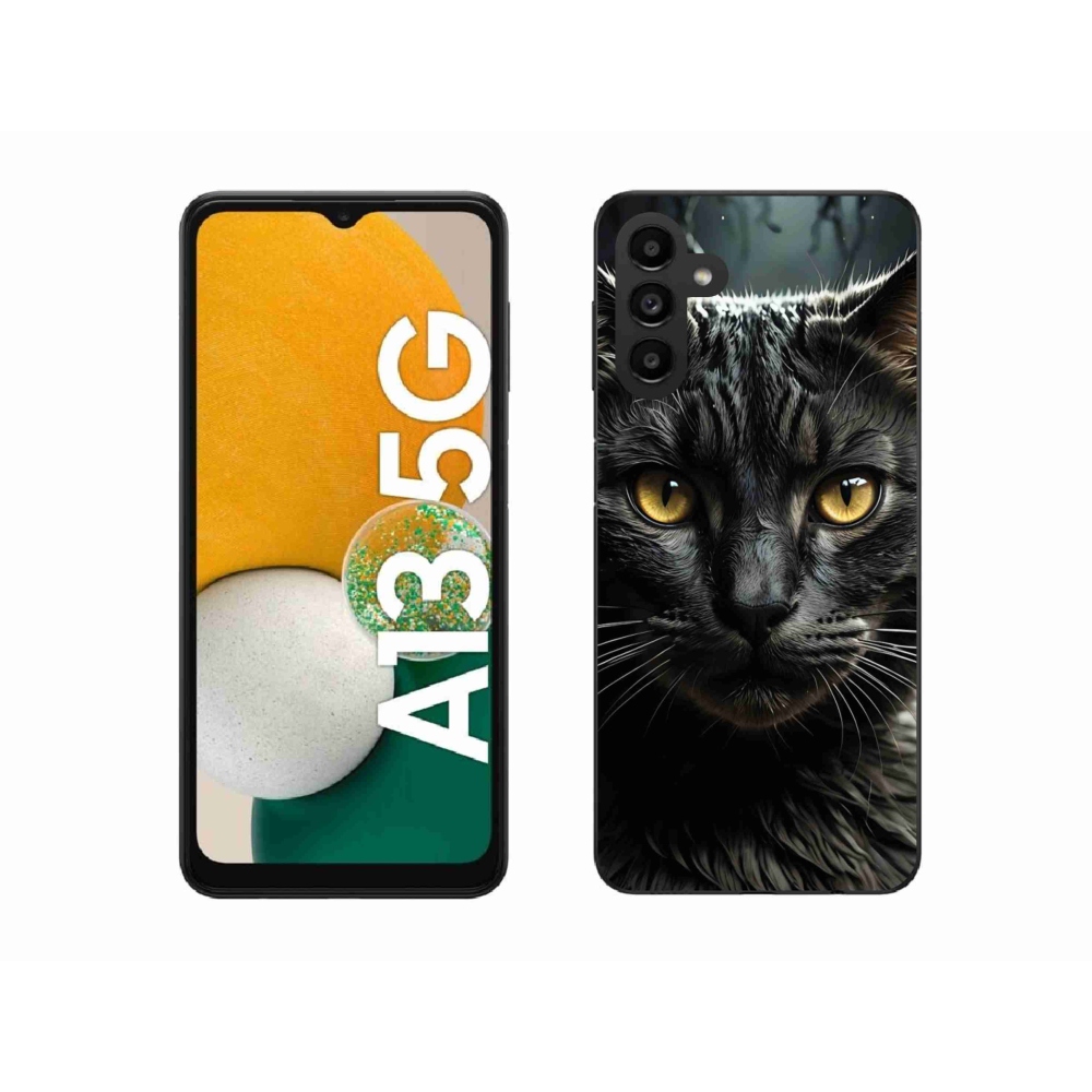 Gelový kryt mmCase na Samsung Galaxy A13 5G - kočičí pohled 3