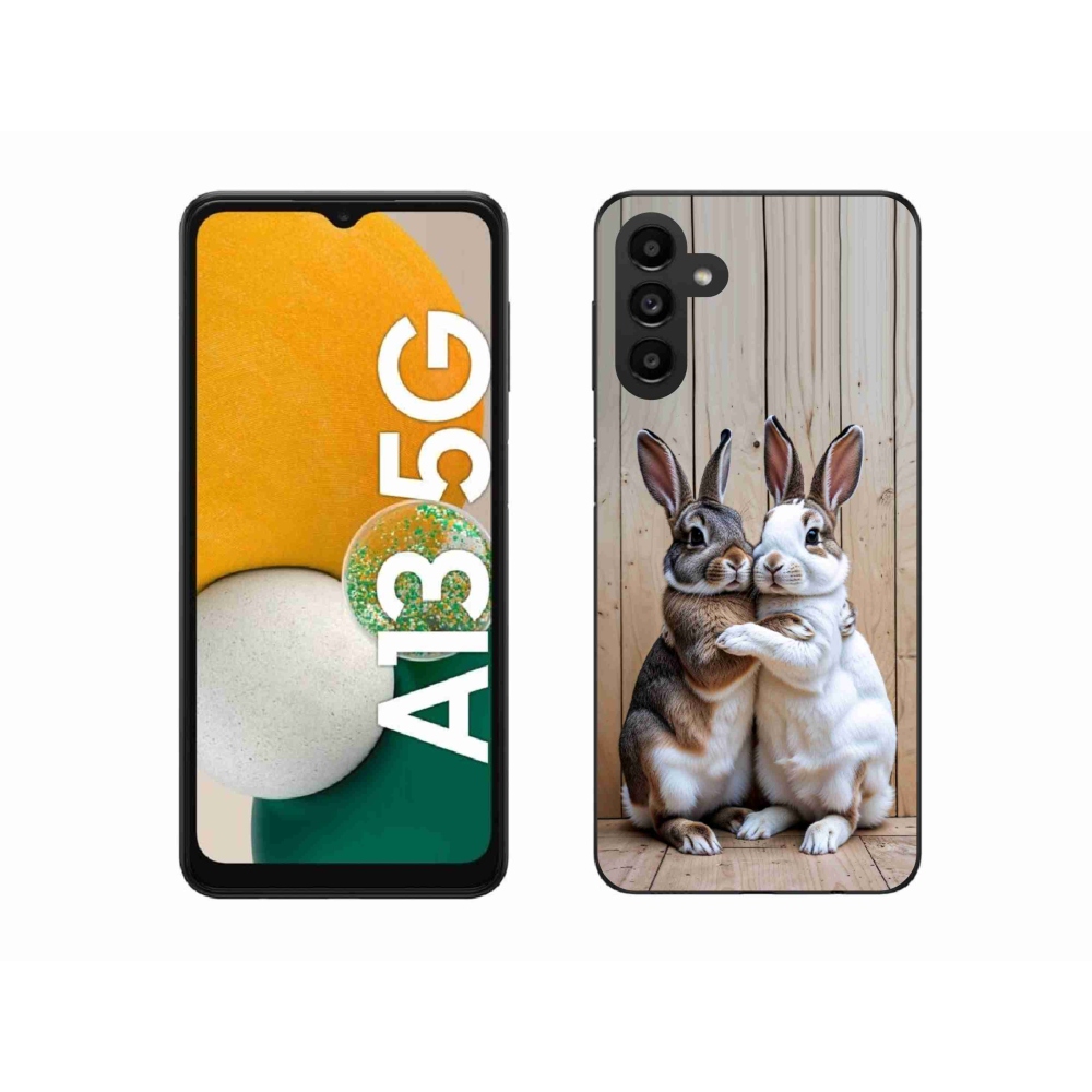 Gelový kryt mmCase na Samsung Galaxy A13 5G - králičí pár
