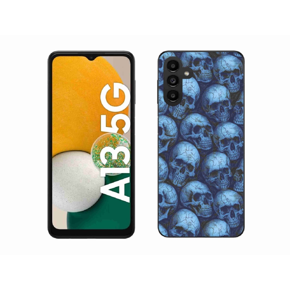 Gelový kryt mmCase na Samsung Galaxy A13 5G - lebky