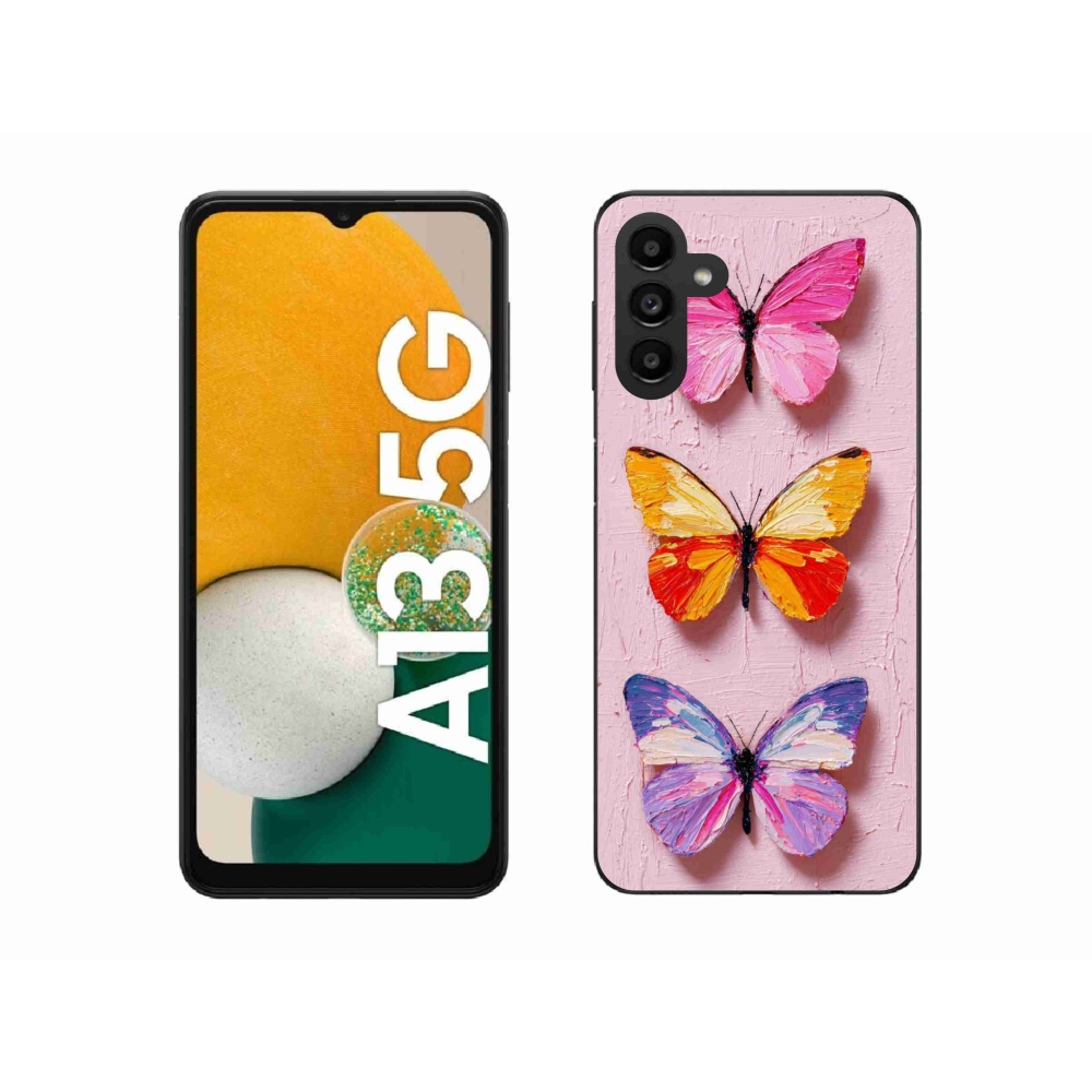Gelový kryt mmCase na Samsung Galaxy A13 5G - motýlí trojice