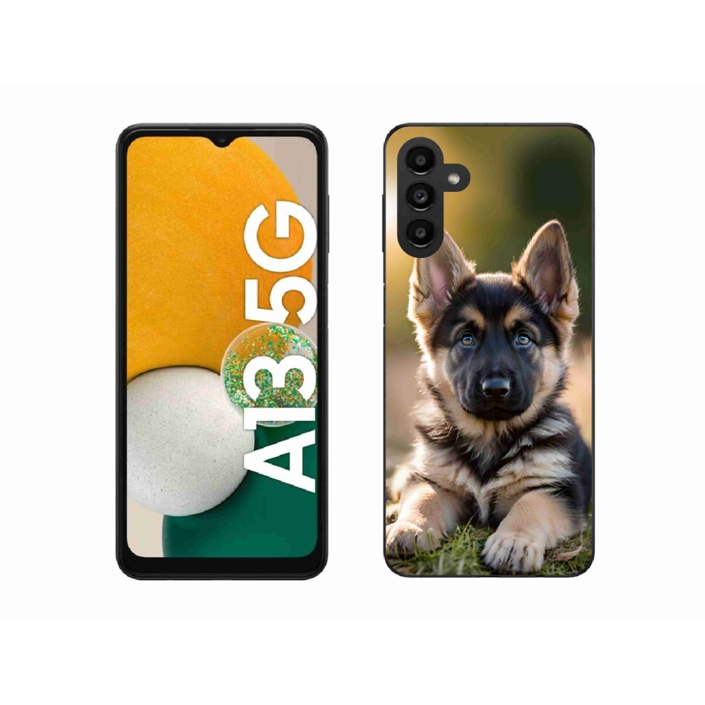 Gelový kryt mmCase na Samsung Galaxy A13 5G - německý ovčák v přírodě