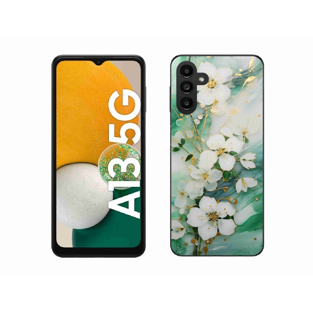 Gelový kryt mmCase na Samsung Galaxy A13 5G - něžné květy