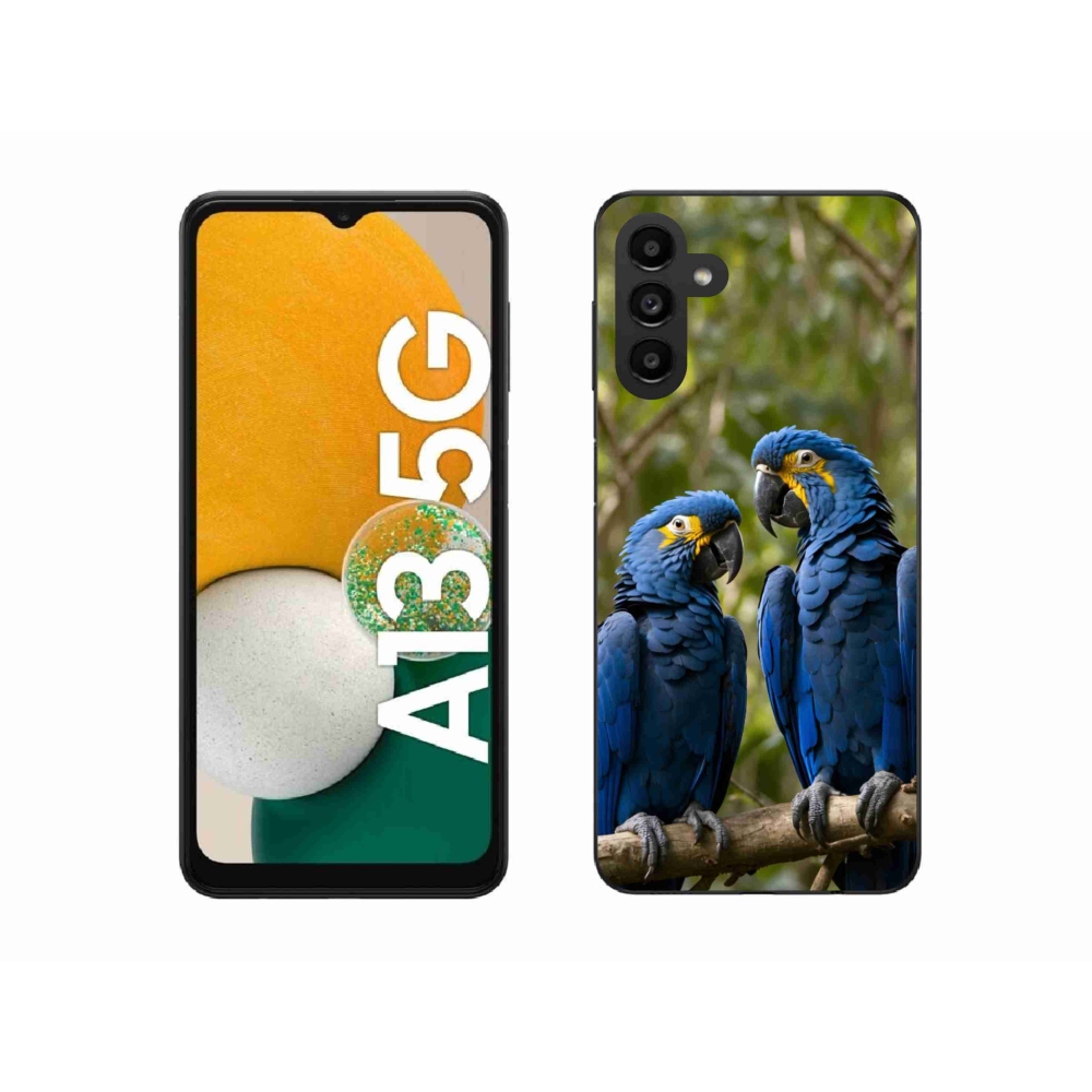Gelový kryt mmCase na Samsung Galaxy A13 5G - papouščí duo