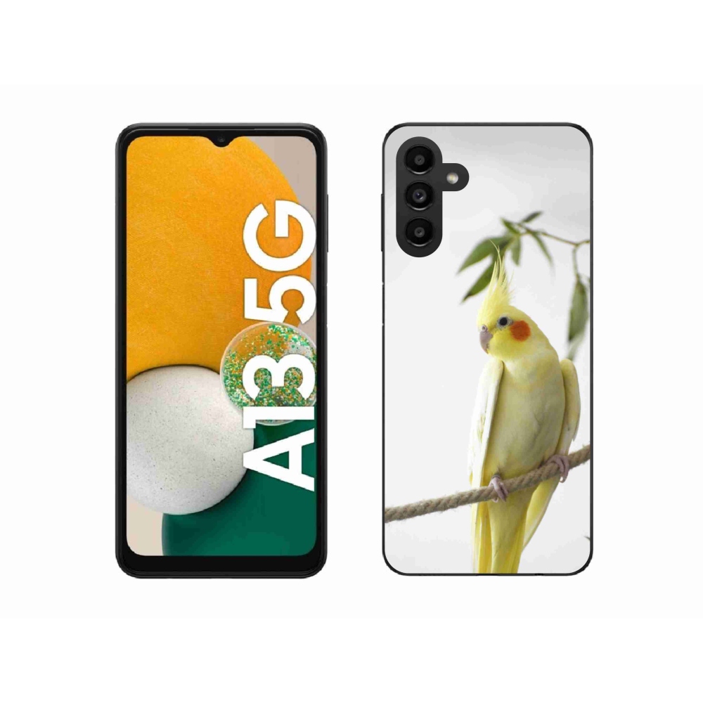 Gelový kryt mmCase na Samsung Galaxy A13 5G - papoušek korela chocholatá