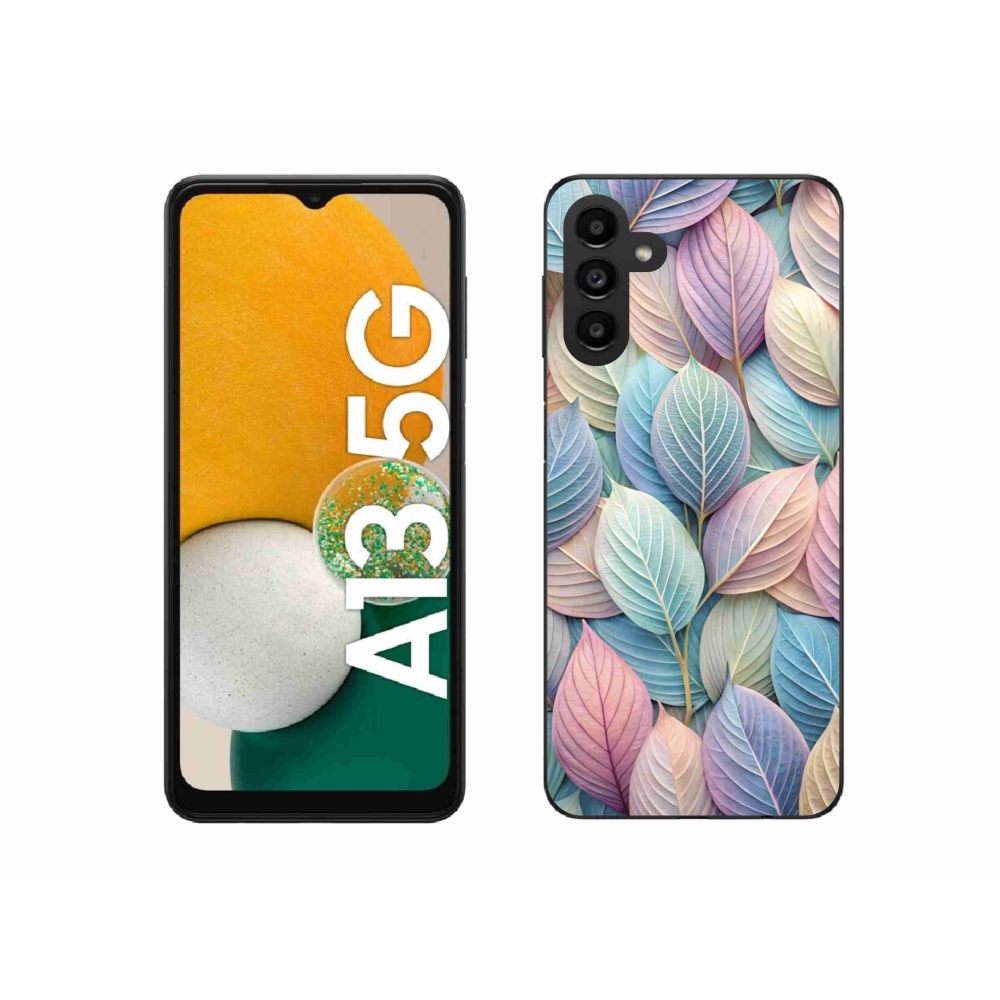 Gelový kryt mmCase na Samsung Galaxy A13 5G - pastelové listy