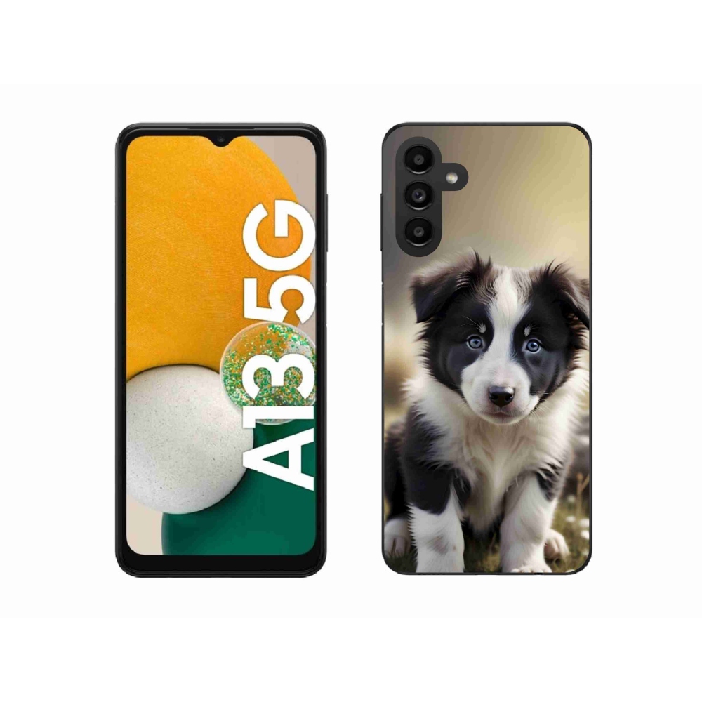 Gelový kryt mmCase na Samsung Galaxy A13 5G - roztomilá border kolie