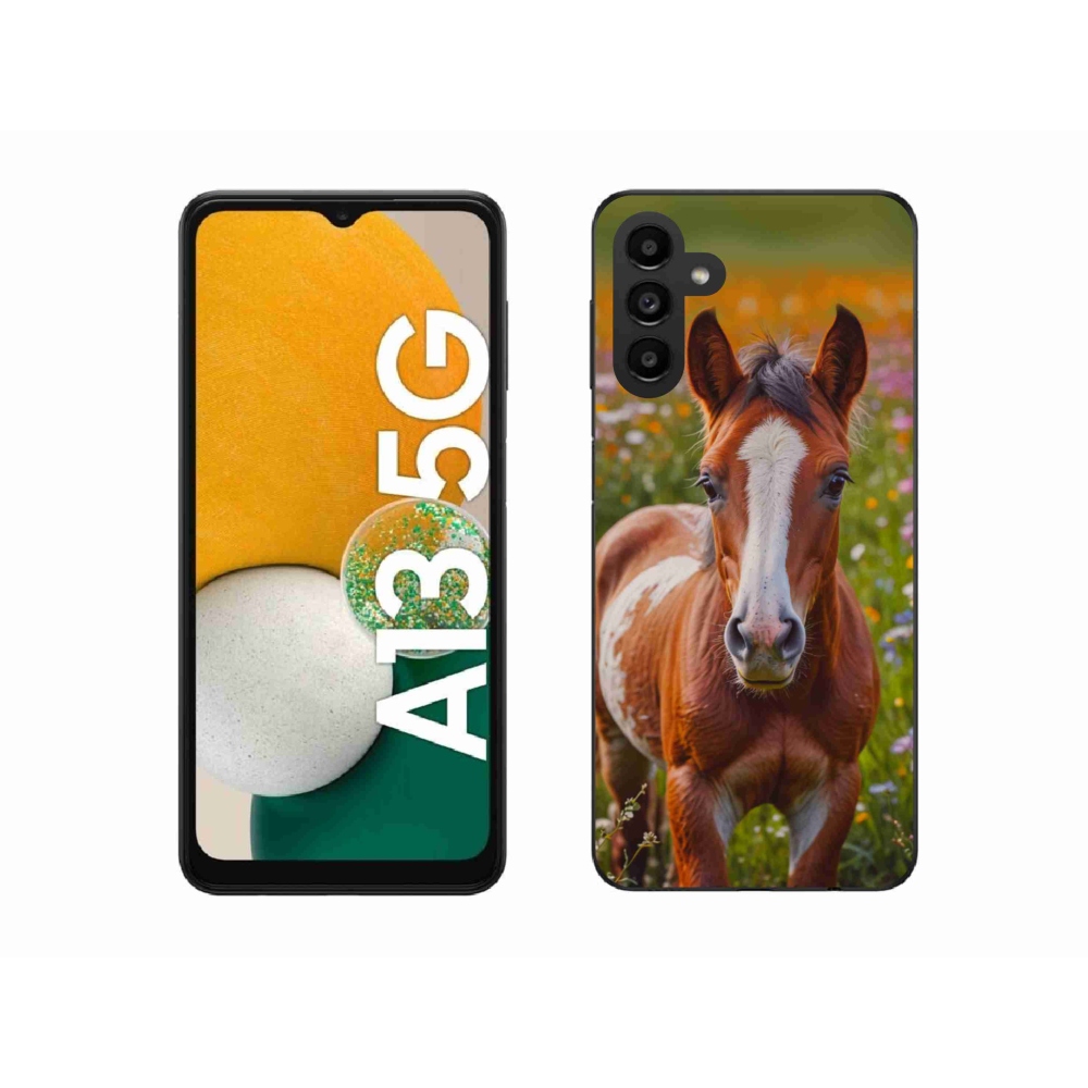 Gelový kryt mmCase na Samsung Galaxy A13 5G - roztomilé hříbě