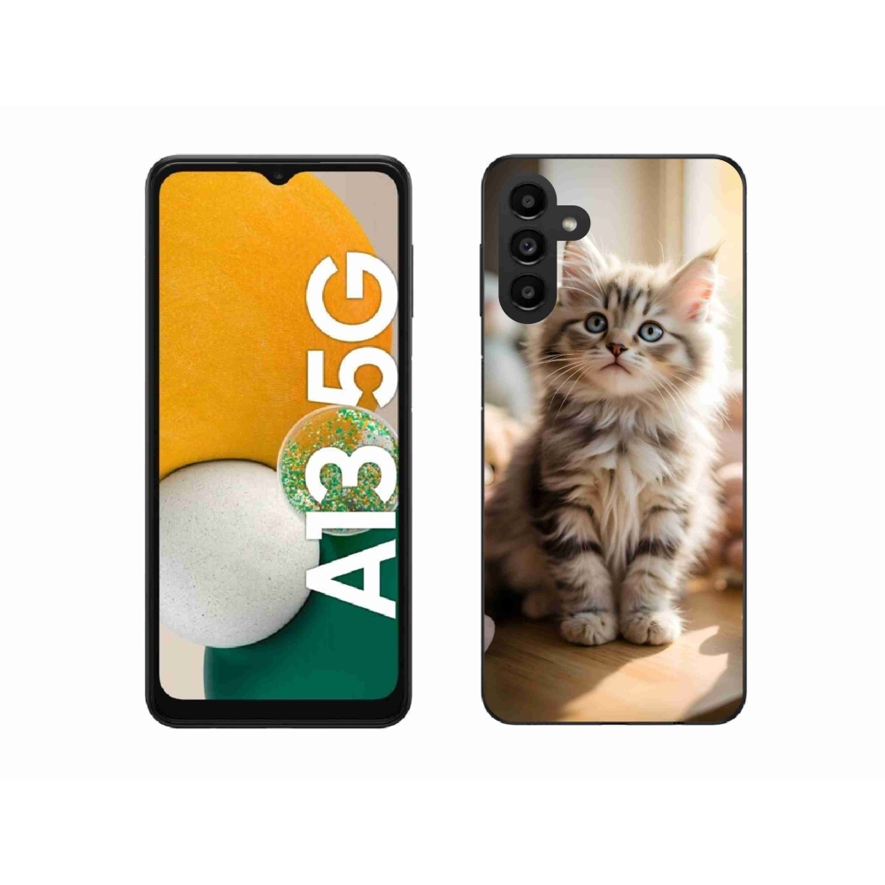 Gelový kryt mmCase na Samsung Galaxy A13 5G - roztomilé kotě 10