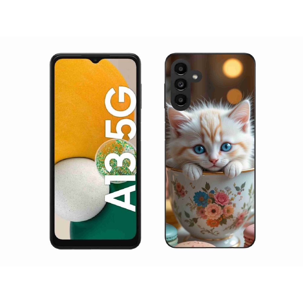 Gelový kryt mmCase na Samsung Galaxy A13 5G - roztomilé kotě 6