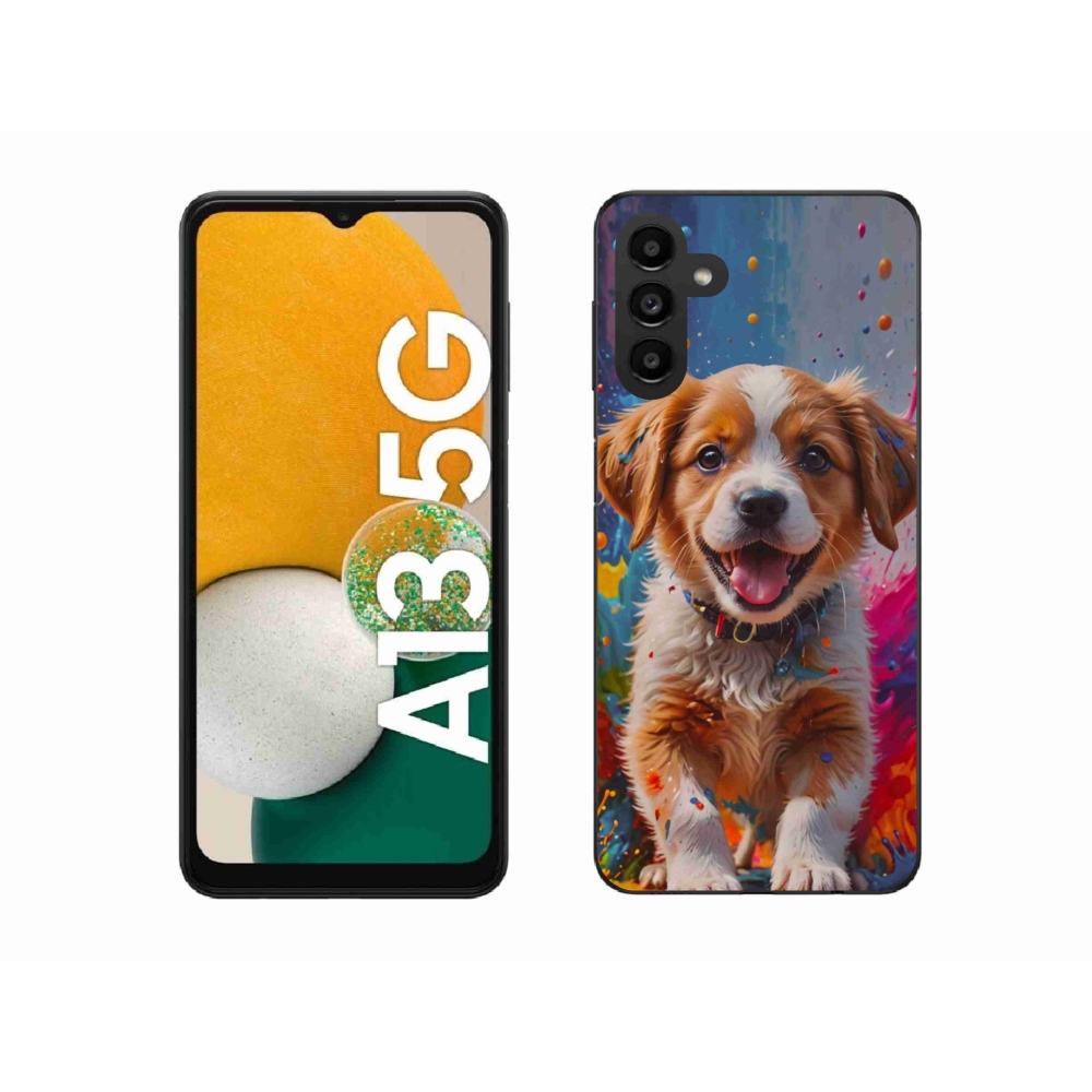 Gelový kryt mmCase na Samsung Galaxy A13 5G - roztomilé štěně 3