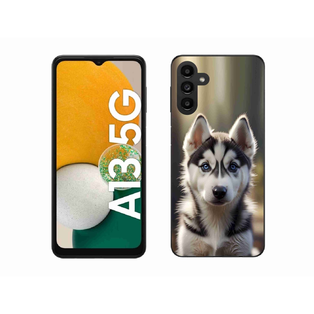 Gelový kryt mmCase na Samsung Galaxy A13 5G - roztomilý sibiřský husky