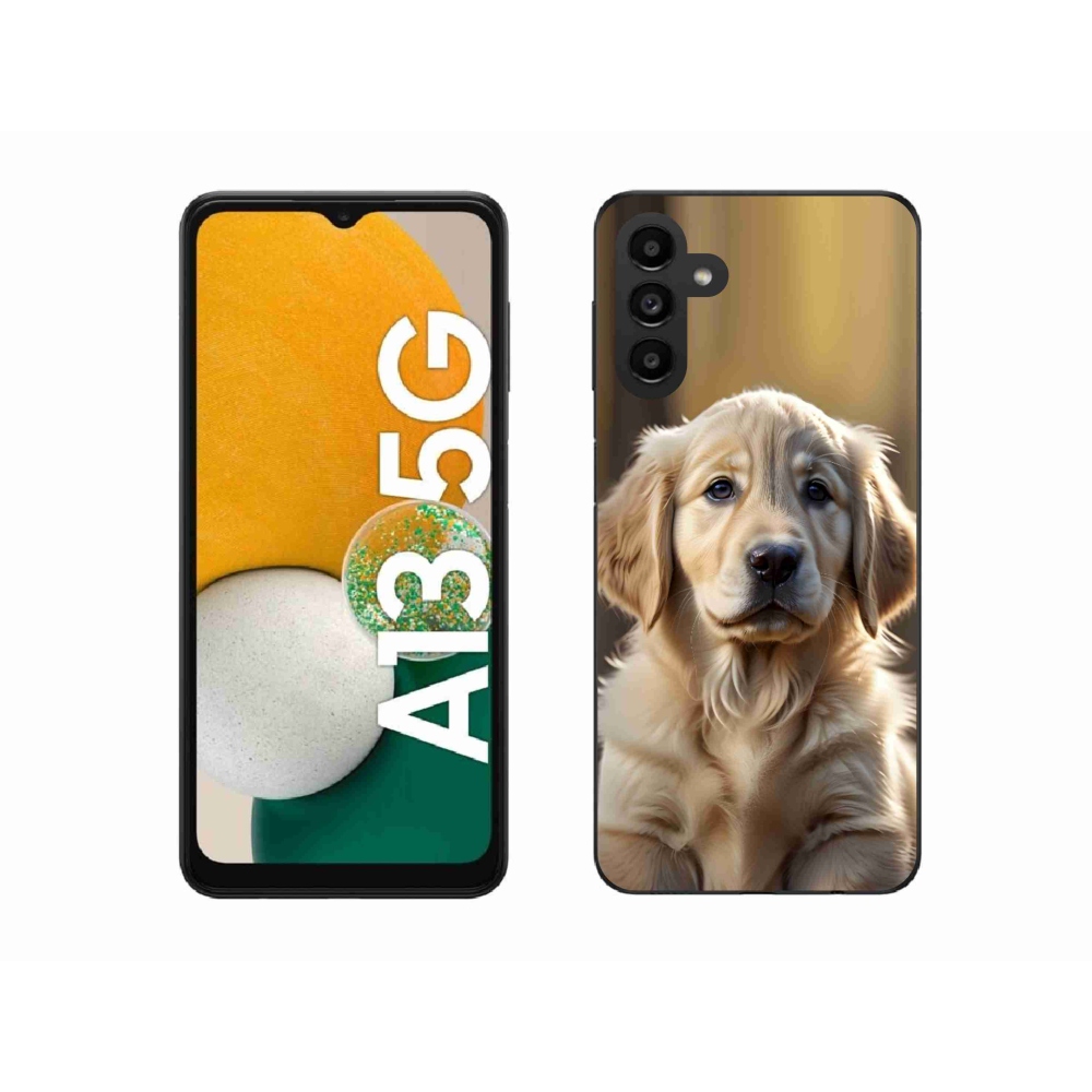 Gelový kryt mmCase na Samsung Galaxy A13 5G - roztomilý zlatý retrívr