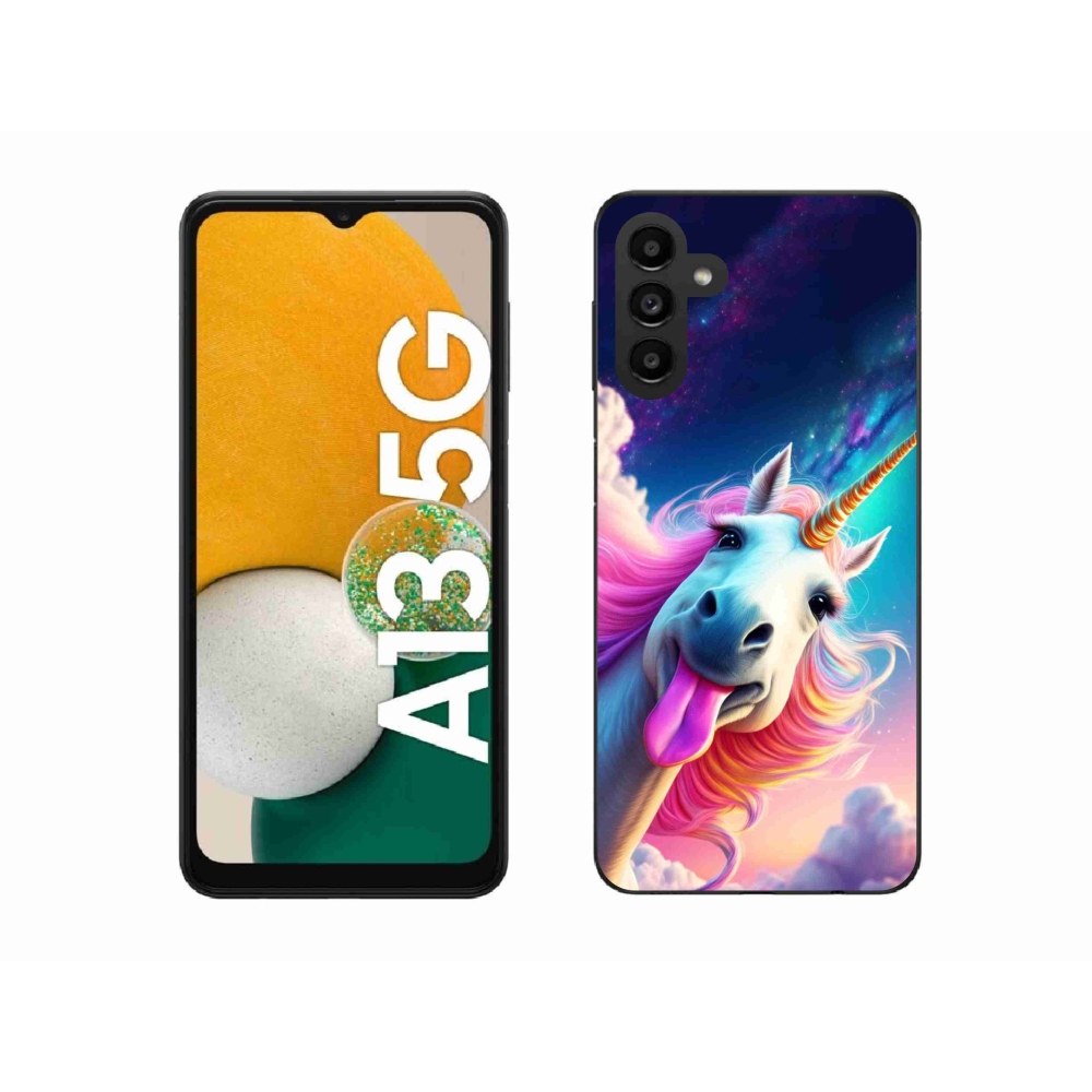 Gelový kryt mmCase na Samsung Galaxy A13 5G - šílený jednorožec