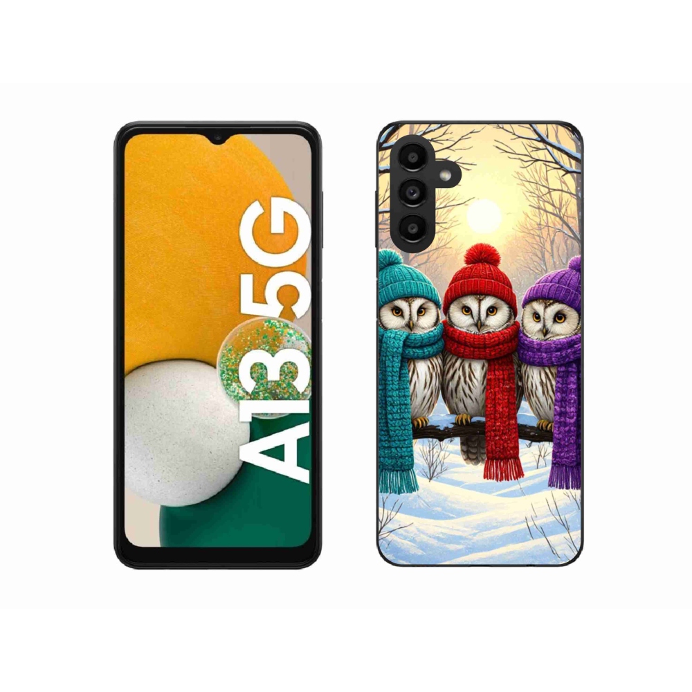 Gelový kryt mmCase na Samsung Galaxy A13 5G - soví přátelé