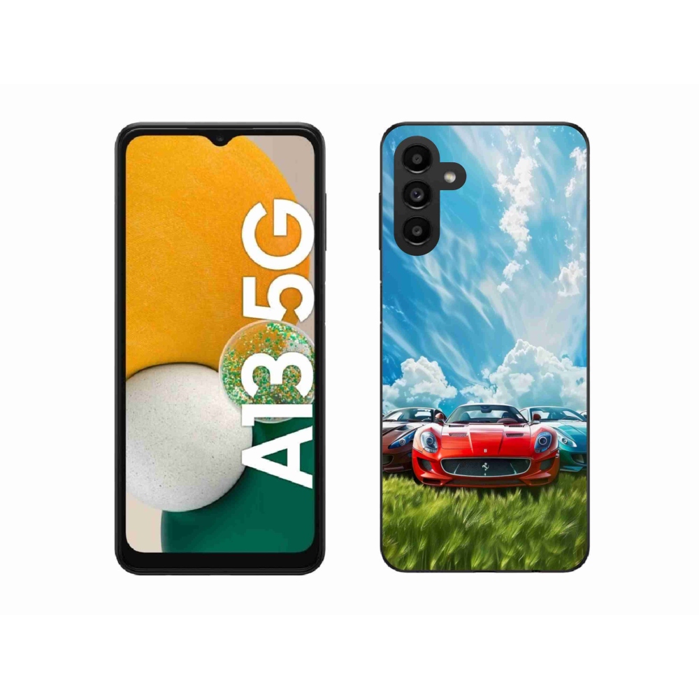 Gelový kryt mmCase na Samsung Galaxy A13 5G - sportovní vozy