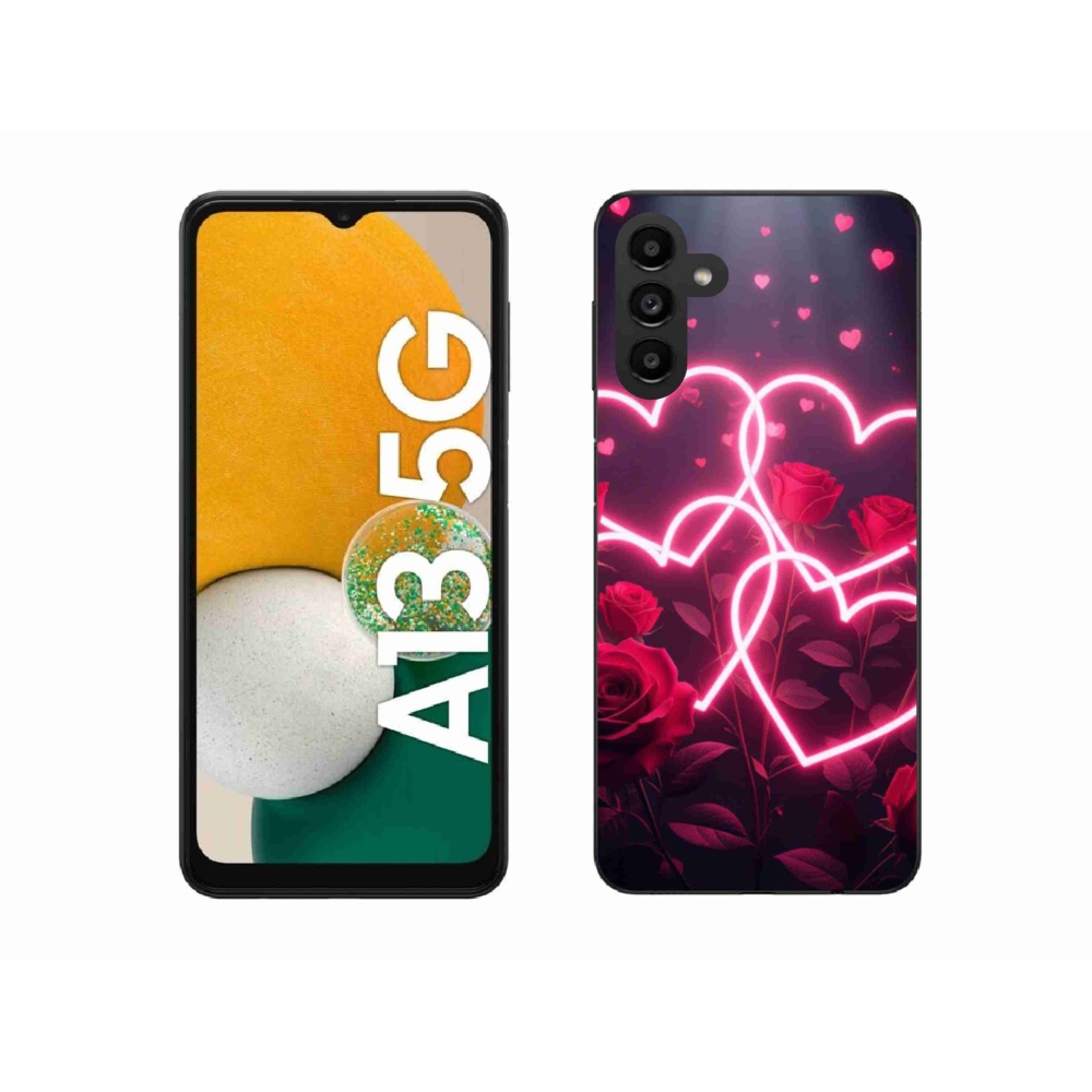 Gelový kryt mmCase na Samsung Galaxy A13 5G - srdce lásky