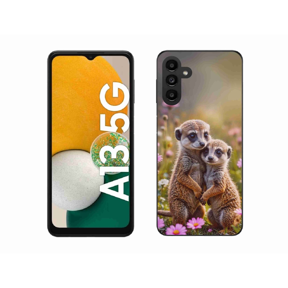 Gelový kryt mmCase na Samsung Galaxy A13 5G - surikatí duo