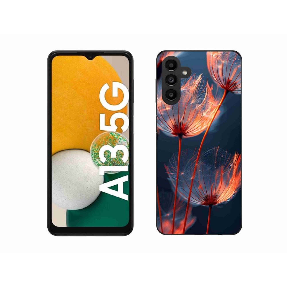 Gelový kryt mmCase na Samsung Galaxy A13 5G - světélkující chmýří