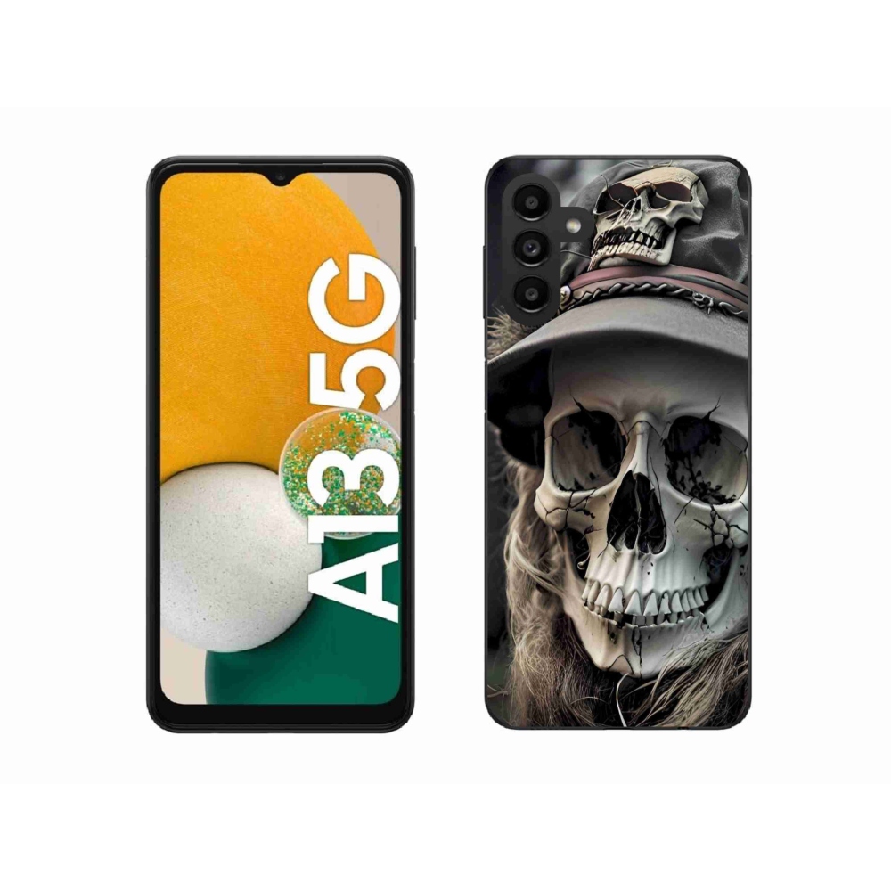 Gelový kryt mmCase na Samsung Galaxy A13 5G - temná lebka