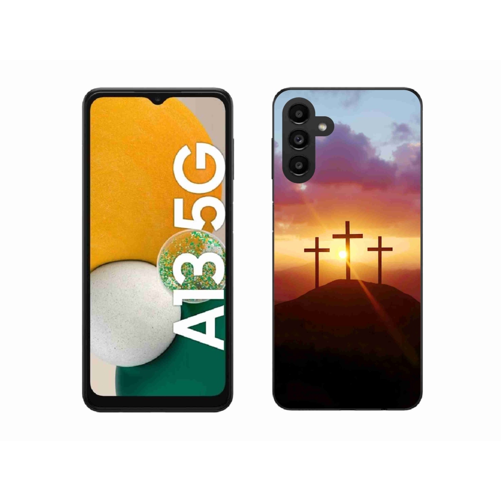 Gelový kryt mmCase na Samsung Galaxy A13 5G - tři kříže