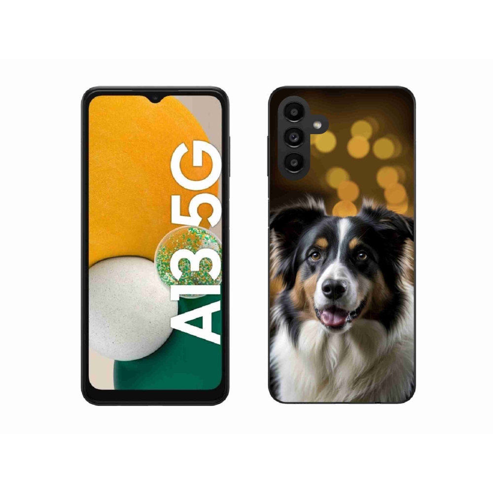 Gelový kryt mmCase na Samsung Galaxy A13 5G - usměvavý australský ovčák