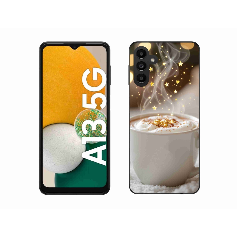 Gelový kryt mmCase na Samsung Galaxy A13 5G - vánoční horký nápoj