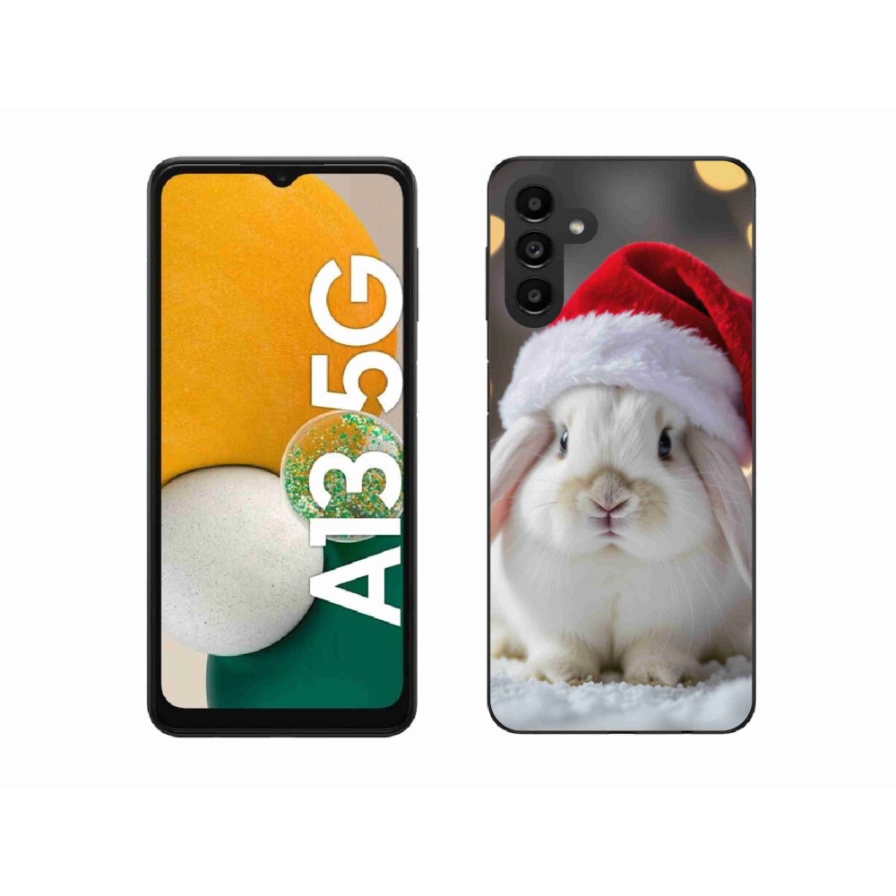 Gelový kryt mmCase na Samsung Galaxy A13 5G - vánoční králík