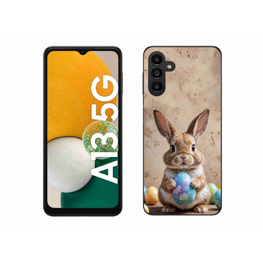 Gelový kryt mmCase na Samsung Galaxy A13 5G - velikonoční králíček